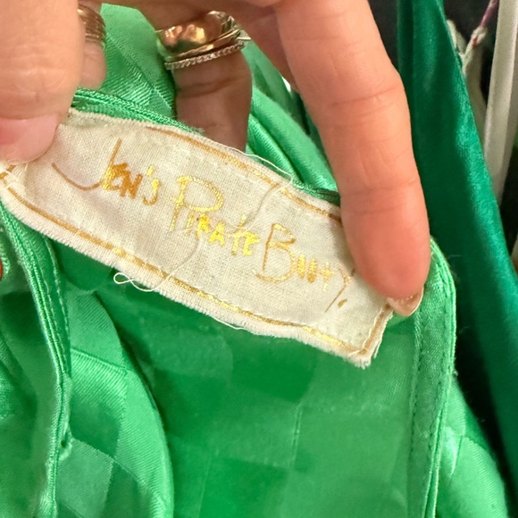 Jen's Pirate Booty Emerald Green One-Shoulder Cutout Dress - Picture 2 of 4